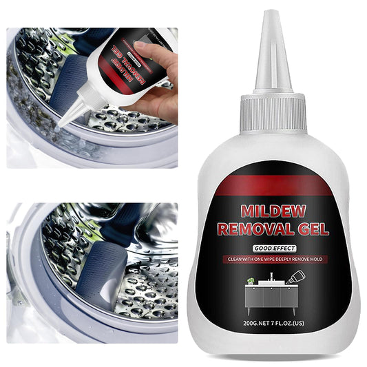 Mould Remover, Large Capacity Mold Remover Gel, Magic Deep Clean Remover Mildew for Household Mould and Mildew Remover, Toilet, Washing Machine, Seal Bathroom, Kitchen Sink, Tile Grout Stains (200g)