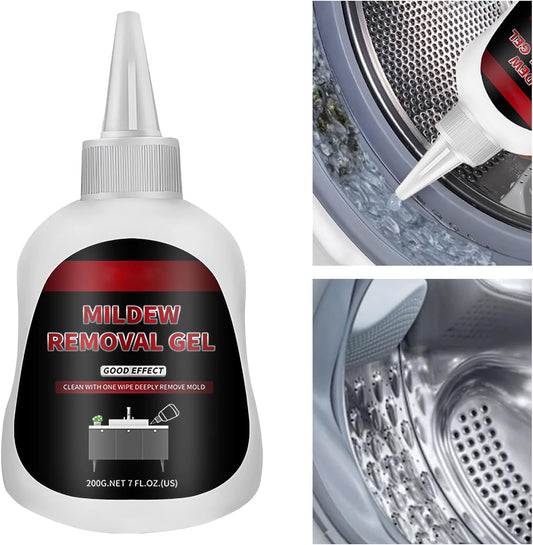 Nadiaen Mould Remover Gel,Washing Machine Mould Remover,Mold Remover Gel,Washing Machine Rubber Cleaner Mould,Large Capacity Mould Remover Gel for Kitchen Bathroom Tile Stains Sink (200ml)