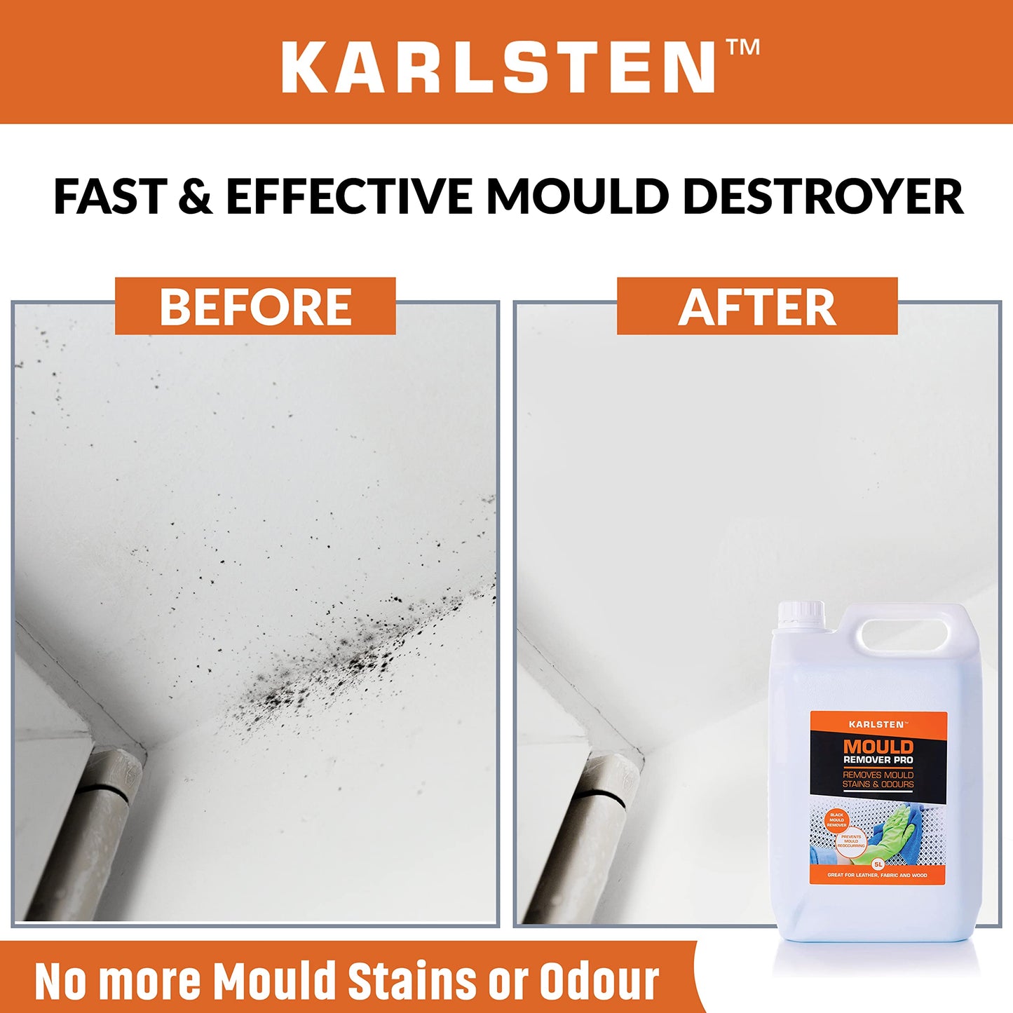 Karlsten Black Mould Remover Eliminates Mould Spores Ultra Effective Mould Eradication 5 Litre